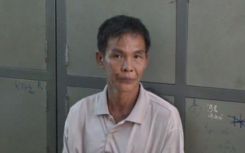 Đặng Văn Trường tại cơ quan công an.