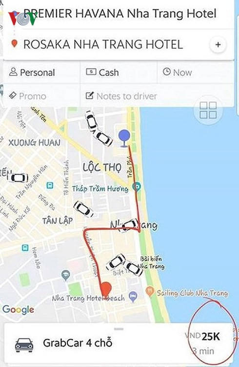 Quãng đường này thông thường chỉ khoảng 25.000 đồng