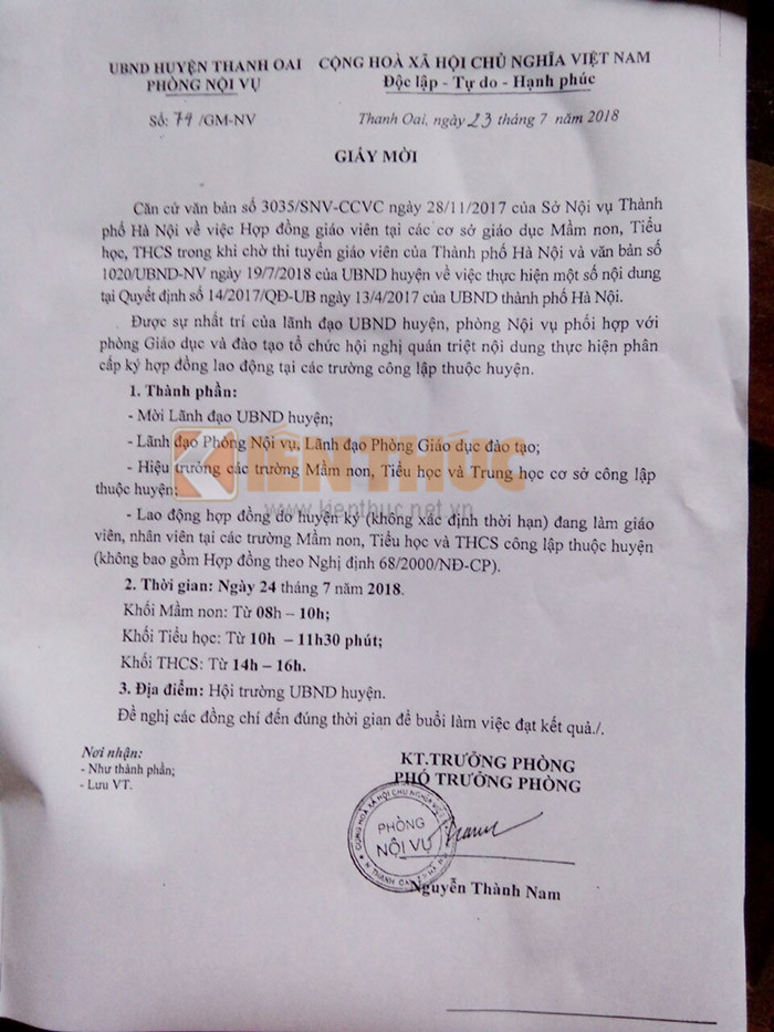 Ha Noi: Gan 450 giao vien hop dong co nguy co mat viec-Hinh-2