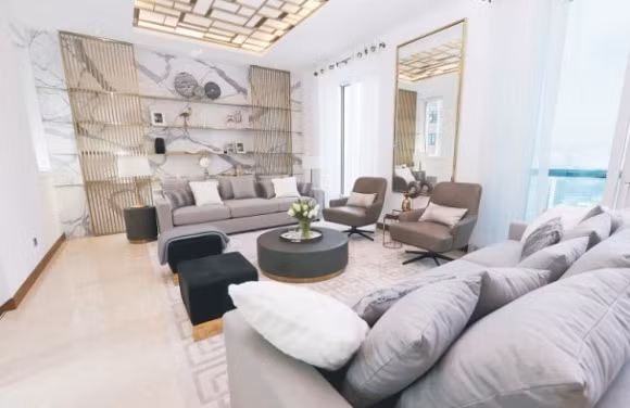 Hình ảnh căn hộ thông tầng có giá 127 triệu đô la Hong Kong mà Thư Kỳ mới tậu.