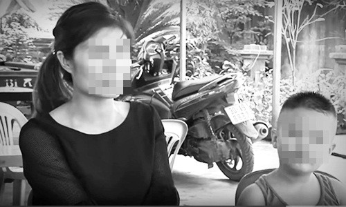 Chị Hương và cháu Đoàn N.M.