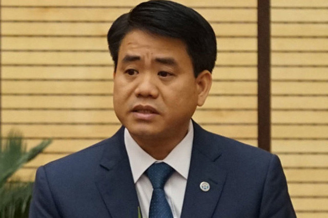 Chủ tịch UBND TP Hà Nội Nguyễn Đức Chung nêu đề xuất chia sẻ dữ liệu dân cư với ngân hàng, công chứng... Ảnh: T.L