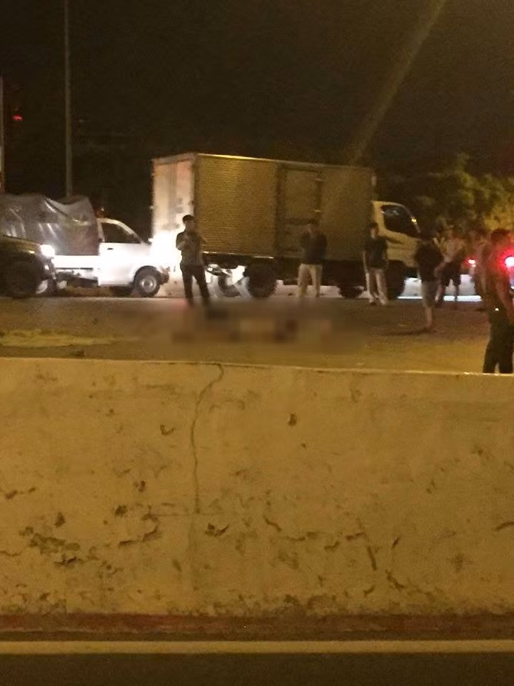 Hiện trường vụ tai nạn.