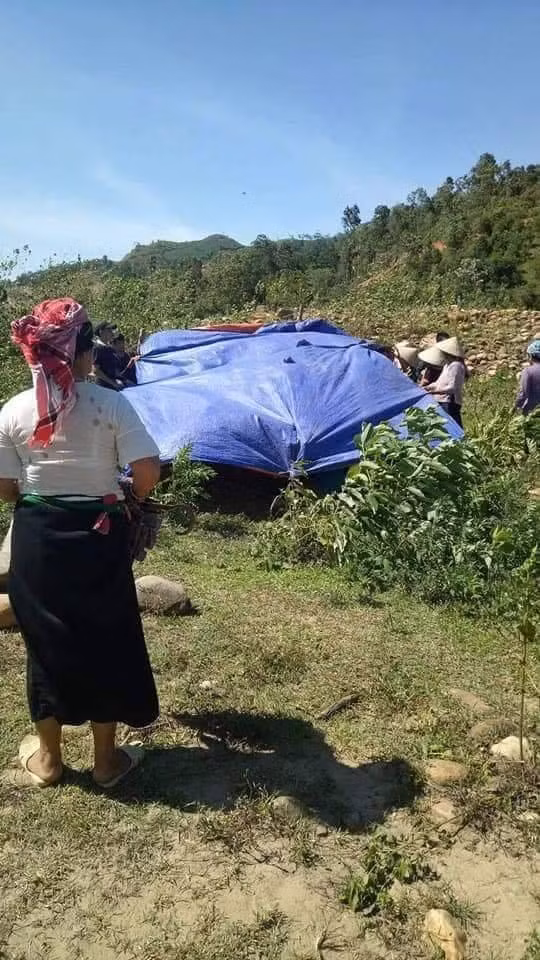 Hiện trường vụ việc.