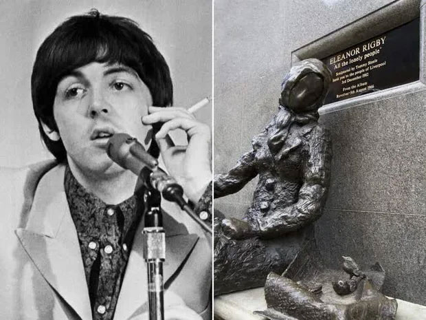  6. Trường hợp kỳ lạ của Eleanor Rigby: Paul McCartney đặt tên cho nhân vật trong ca khúc "Eleanor Rigby" dựa trên tên của một ngôi mộ thật tại nhà thờ Thánh Peter ở Woolton, Liverpool.