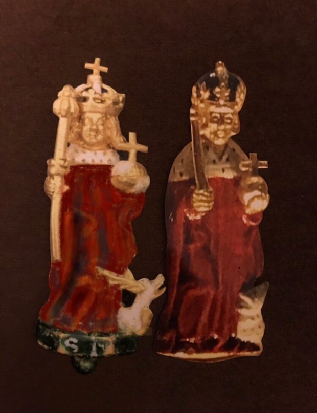 Sau khi đưa bức tượng vàng này cho các chuyên gia kiểm định, họ xác định đó là một cổ vật bị thất lạc 400 năm, từng trang trí trên vương miện của vua Henry VIII.