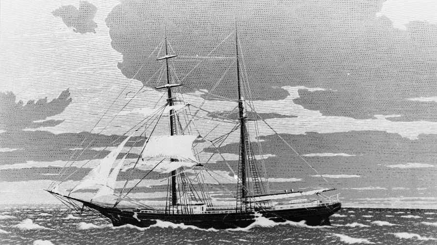 3. Tàu Mary Celeste: Vào năm 1872, tàu được tìm thấy trống trơn trên Đại Tây Dương sau một tháng khởi hành.