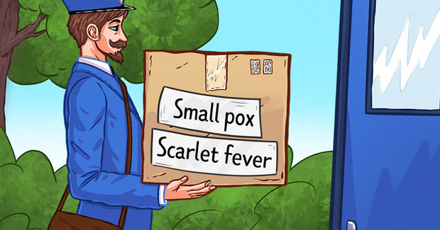 5. Ship bệnh tật qua bưu điện: Cuối thế kỷ 19, các bác sĩ gửi mẫu bệnh qua bưu điện để nghiên cứu. Tuy nhiên, điều này gây nguy hiểm nên sau đó bị cấm.