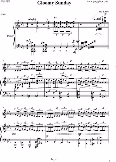  Bài hát "Gloomy Sunday" từng gây ra hàng loạt vụ tự sát bí ẩn, khiến nhiều người gọi nó là bài hát tử thần, bài hát bị nguyền rủa, hay bài hát ma ám.