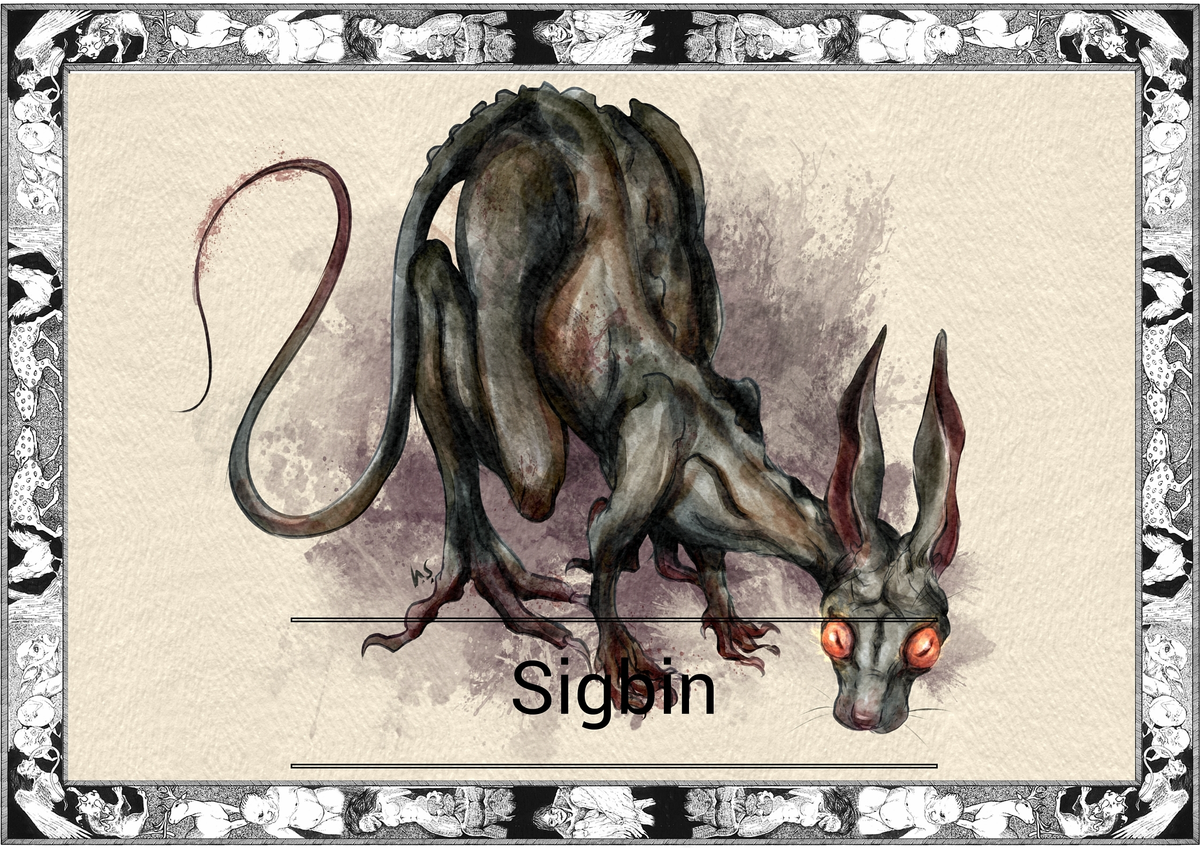 7. Sigbin: Sinh vật đáng sợ từ Philippines, được mô tả là một sinh vật hút máu, có khả năng tàng hình và có ngoại hình kỳ quái giống con dê.