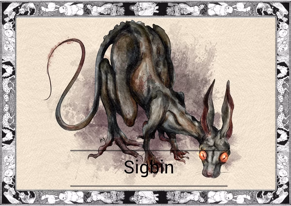 7. Sigbin: Sinh vật đáng sợ từ Philippines, được mô tả là một sinh vật hút máu, có khả năng tàng hình và có ngoại hình kỳ quái giống con dê.