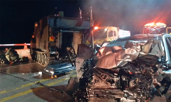 Cảnh sát cho biết các binh sĩ Mỹ đang trên đường trở về căn cứ tại Cheorwon, tỉnh Gangwon, sau buổi huấn luyện bắn đạn thật tại thao trường Rodriguez. Xe bọc thép Mỹ thường xuyên chạy qua đoạn đường xảy ra tai nạn.