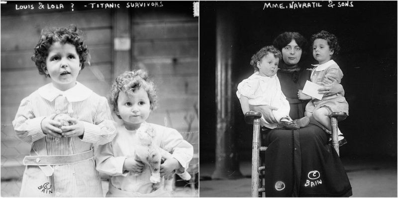 Vào ngày 10/4/1912, tàu Titanic khởi hành. Tuy nhiên, 4 ngày sau, con tàu đâm vào tảng băng trôi dẫn đến thảm kịch chìm tàu kinh hoàng. Do thiếu xuồng cứu sinh nên thủy thủ đoàn ưu tiên cho phụ nữ và trẻ em xuống thuyền trước. Theo đó, Louis và Lolo được đưa xuống xuồng cứu sinh và may mắn thoát nạn. Trong khi đó, cha của 2 cậu bé tử vong cùng con tàu xấu số.