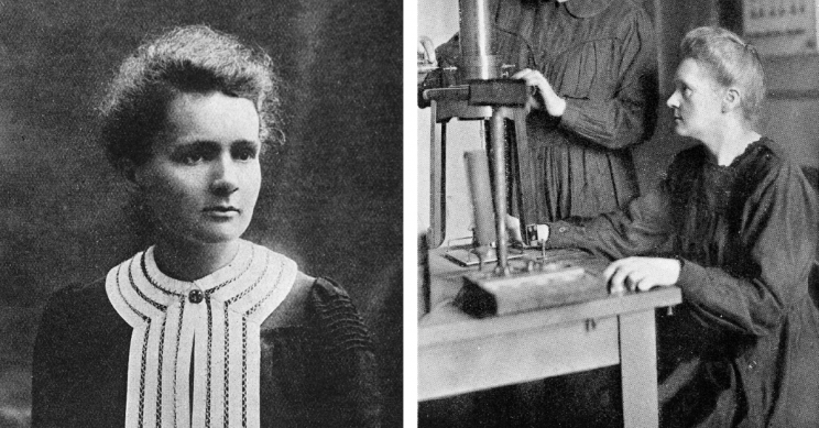 Irène Curie làm phụ tá cho mẹ ở Viện Nghiên cứu Radium, Paris, Pháp sau khi tốt nghiệp trung học. Về sau, người con của Marie Curie cùng chồng thực hiện nghiên cứu về phóng xạ tự nhiên, phóng xạ nhân tạo và vật lý hạt nhân.