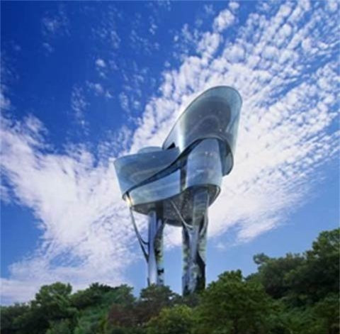 Đài Quan sát Công viên Daewon (Hàn Quốc). Đây là tác phẩm của kiến trúc sư Changki Yun dành cho thành phố Seongnam.