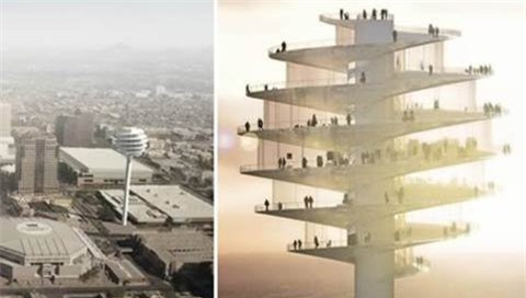 Tháp quan sát Phoenix (Mỹ). Nằm ở ngay trung tâm, tòa tháp này được coi là biểu tượng của thành phố Phoenix.