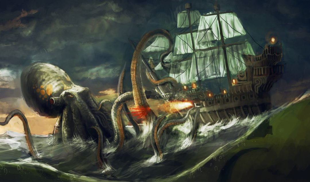 Mặc dù con người chưa từng bắt được thủy quái khổng lồ trên nhưng nó vẫn trở thành nỗi ám ảnh lớn đối với nhiều người đi biển.