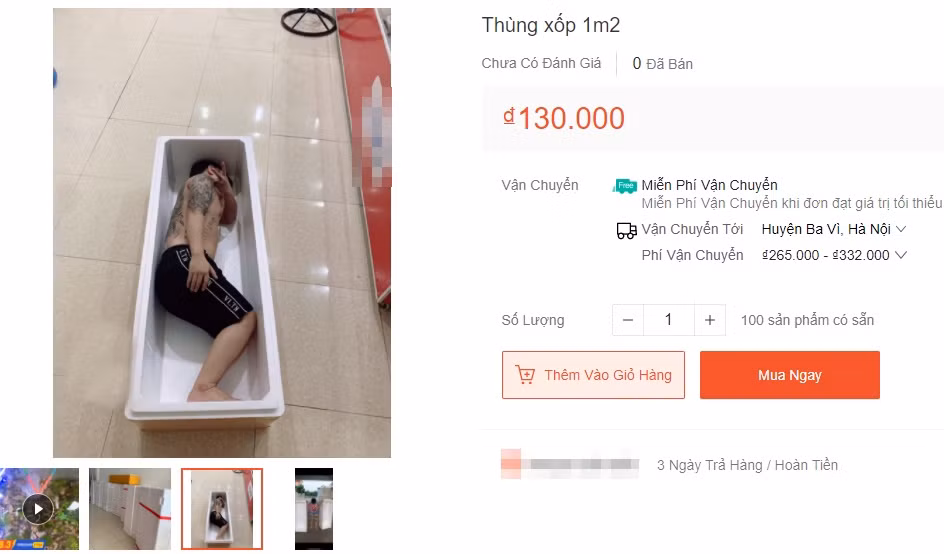 Rao ban thung xop nhung khach khong tin va hanh dong cua chu shop