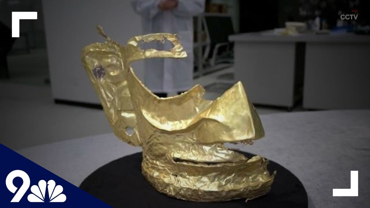 Theo tính toán của các chuyên gia, ban đầu chiếc mặt nạ vàng có thể nặng hơn 500 gram.