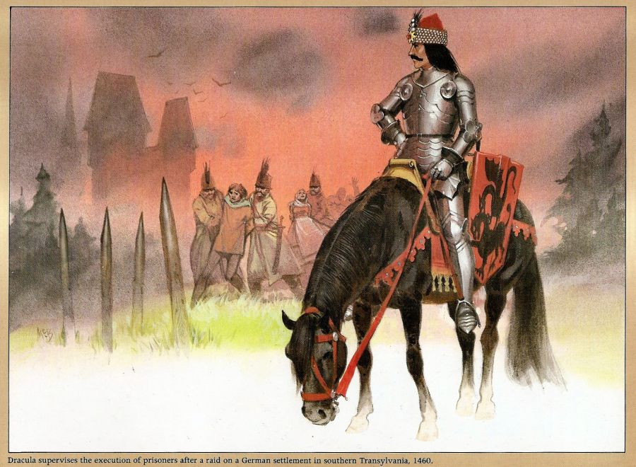Năm 1459, người dân vùng Wallachia chứng kiến màn tra tấn, giết hại khủng khiếp của Vlad Tepes III. "Bá tước Dracula" cho đóng cọc xuyên người toàn bộ những kẻ tham gia kế hoạch giết cha ông.