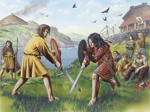 Sau người La Mã, nền văn minh Celtic tiếp tục bị các bộ lạc người Đức, Slav... chinh phục.