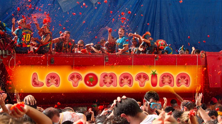 Lễ hội La Tomatina nổi tiếng thế giới của Tây Ban Nha được tổ chức lần đầu tiên vào năm 1945. Sự kiện này bắt nguồn từ một cuộc xô xát xảy ra tại khu chợ trong thị trấn Bunol, người dân đã sử dụng rau củ để khiêu khích nhau.
