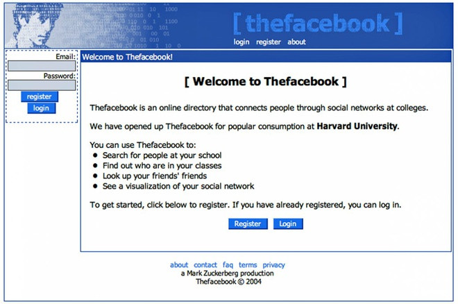 Sau khi đóng cửa Facemash, Zuckerberg tiếp tục lập ra Thefacebook vào ngày 4/2/2004. Vài ngày sau, 3 sinh viên Harvard khác cáo buộc Mark Zuckerberg đồng ý xây dựng cho họ một website lấy tên là HarvardConnection.com nhưng sau đó đã bỏ ngang, dùng ý tưởng này để tạo nên Thefacebook. Vụ kiện chỉ được thu xếp ổn thỏa vào năm 2008 khi những người này được quyền sở hữu 1,2 triệu cổ phiếu Facebook, tương ứng 300 triệu USD tại thời điểm mạng xã hội này IPO.