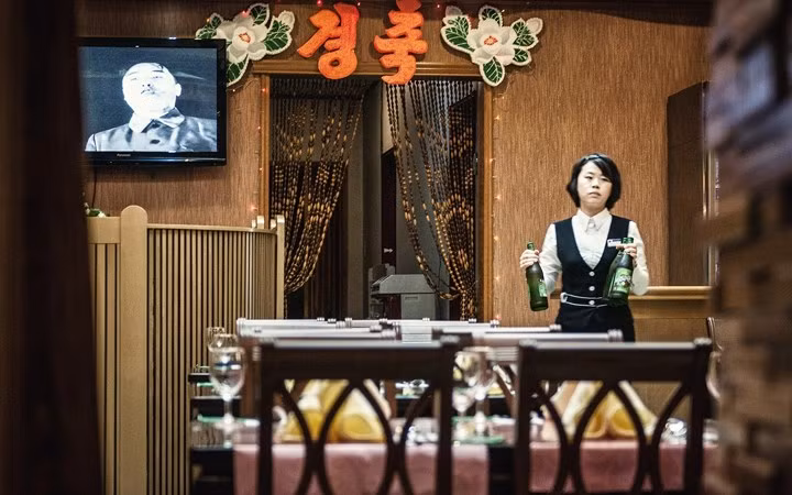 Một nhà hàng Triều Tiên tại thủ đô Bình Nhưỡng.