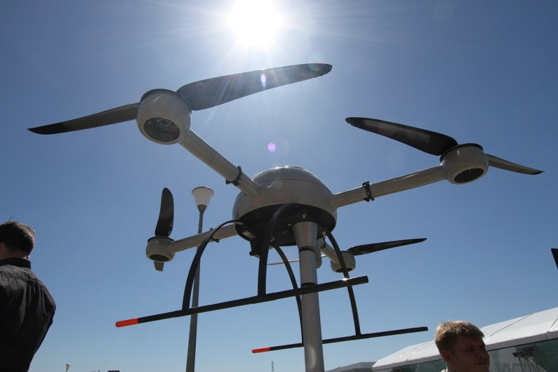 Một mẫu máy bay không người lái bốn cánh quạt khác do công ty YUVS Avia của Nga chế tạo có trụ sở ở Moscow. Nguồn ảnh: ExpoRu.