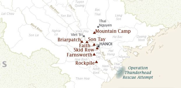 Địa điểm giải cứu nằm ở vùng giáp ranh giữa Thái Bình và Nam Hà, cách Hà Nội tới hơn 130km. Nguồn ảnh: CIA.GOV.