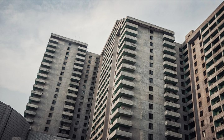 Một số tòa nhà cao tầng tại thủ đô Bình Nhưỡng.