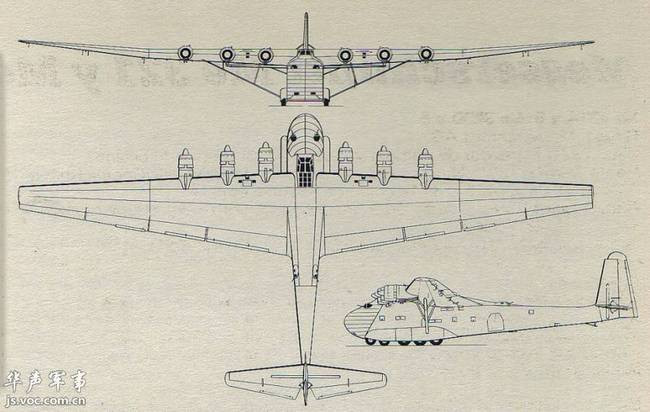 Me 323 được trang bị tới 6 động cơ loại Gnome-Rhone 14N-48/49. Đây là loại động cơ có công suất cực lớn, lên tới 868 kW (mỗi động cơ), giúp máy bay cất cánh được với trọng lượng tối đa lên tới 43 tấn. Nguồn ảnh: Jsvoc.