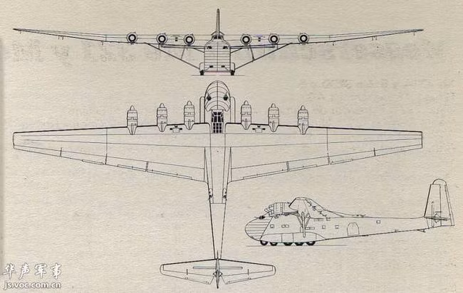 Me 323 được trang bị tới 6 động cơ loại Gnome-Rhone 14N-48/49. Đây là loại động cơ có công suất cực lớn, lên tới 868 kW (mỗi động cơ), giúp máy bay cất cánh được với trọng lượng tối đa lên tới 43 tấn. Nguồn ảnh: Jsvoc.