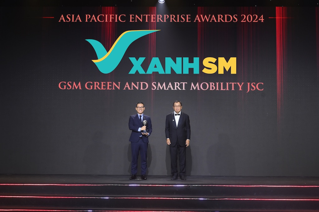 Xanh SM tiếp tục giành cú đúp Giải thưởng Doanh nghiệp châu Á - APEA 2024 - Hình 2 Xanh SM tiep tuc gianh cu dup Giai thuong Doanh nghiep chau A - APEA 2024-Hinh-2