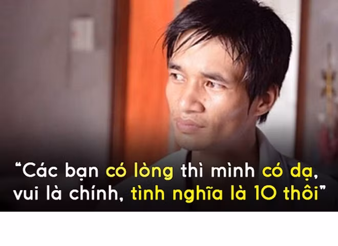 Đây là một trong những câu nói "gây bão" của Lệ Rơi thời điểm mới nổi tiếng. Chính sự hồn nhiên, chân thật của anh đã gây thiện cảm với nhiều người.