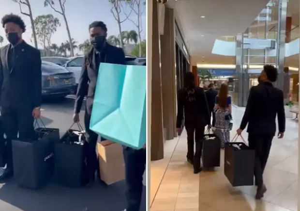 Nu ty phu Viet di sam hang hieu, mang theo 4 ve si chi de xach do