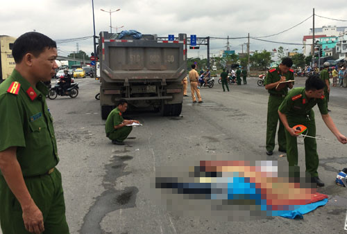 Nạn nhân tử vong tại chỗ.