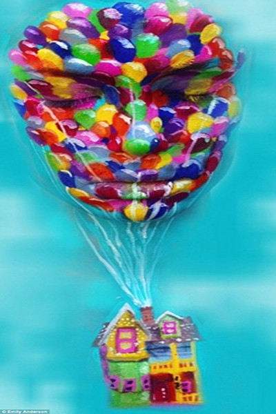 Hay khuôn mặt u sầu ẩn sâu sau những chùm bong bóng sặc sỡ tưởng chừng rất vui tươi.