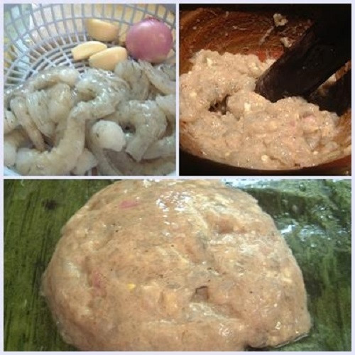 Canh tôm mồng tơi. Vị ngọt của tôm kết hợp với mồng tơi không chỉ giúp ngon miệng mà còn hỗ trợ giảm cân hiệu quả. Tôm lột bỏ vỏ, rút bỏ chỉ đen trên lưng rồi rửa thật sạch với nước. Để tôm ráo nước và cho tôm vào cối, thêm một ít hành khô rồi giã dập. Ướp tôm với một ít muối, hạt nêm, tiêu xay. Ảnh: songtre.