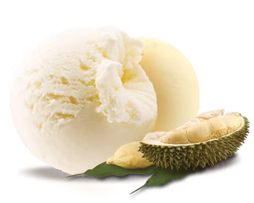 Kem sầu riêng . Vị béo ngậy và hương thơm đặc trưng khiến món ngon từ sầu riêng đặc biệt hấp dẫn. Để Để làm món kem sầu riêng trước hết đánh tan lòng đỏ trứng gà với đường. Kế đến đun cách thủy sữa tươi cho đến khi nóng già. Ảnh: fanny