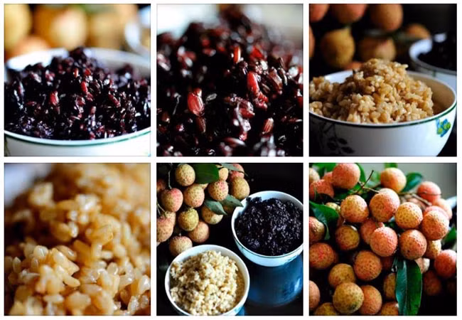 Không rõ từ khi nào, cứ đến sáng sớm ngày mùng 5/5 Âm lịch, nhà nhà cho trẻ con ăn hoa quả (chủ yếu là quả chua, quả chát), rượu nếp, trứng luộc, bánh đa kê, mận, muỗm, dưa hấu, uống nước dừa... Có nhà thì bôi vôi vào cổ, vào rốn để giết sâu bọ. Ảnh: doisongphapluat.com.