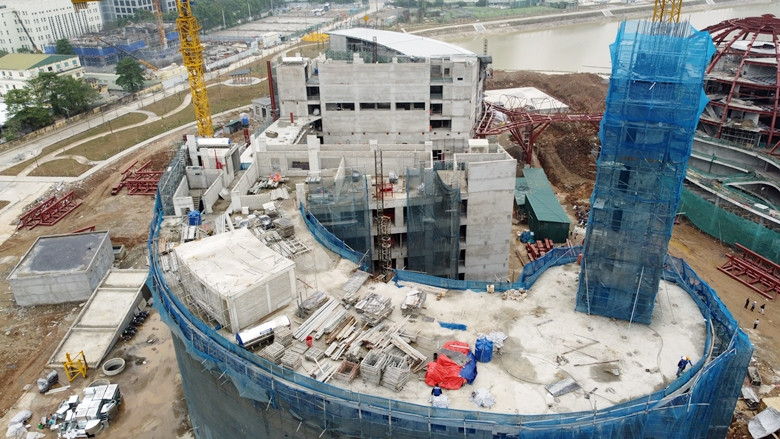 Hình ảnh hạng mục tháp thiên văn của dự án.