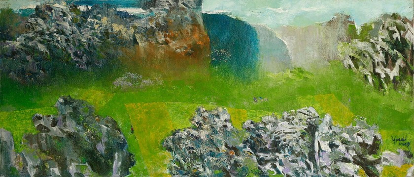 Họa sĩ Đỗ Đức triển lãm tranh xây lớp học cho Hà Giang - Hình 3 Hoa si Do Duc trien lam tranh xay lop hoc cho Ha Giang-Hinh-3