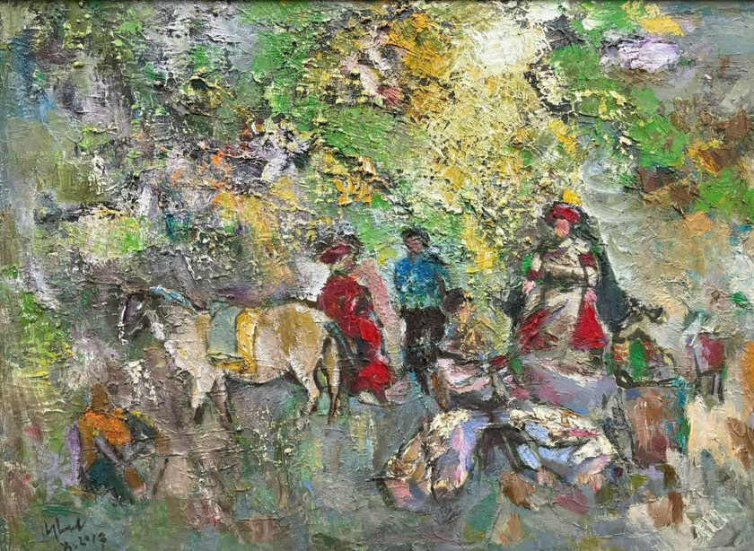 Họa sĩ Đỗ Đức triển lãm tranh xây lớp học cho Hà Giang - Hình 2 Hoa si Do Duc trien lam tranh xay lop hoc cho Ha Giang-Hinh-2