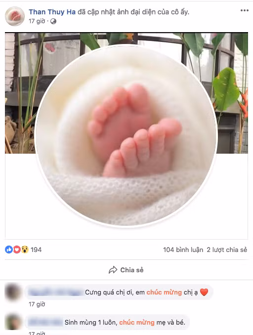 Than Thuy Ha sinh con thu hai o tuoi 41 tai My