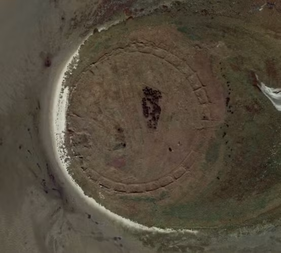 Một hòn đảo biệt lập ngoài khơi của Đức.