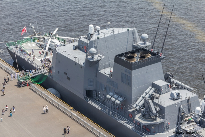 Tàu được trang bị hệ thống điều khiển hỏa lực FCS-3A; Hệ thống xử lý tình báo chiến thuật OYQ-11. Ảnh: Military-Today.