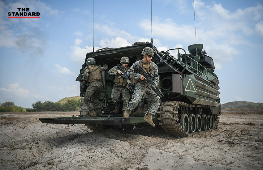 Được biết tập trận Hổ mang Vàng năm nay có sự tham gia của 9 quốc gia gồm nước chủ nhà Thái Lan, Mỹ, Singapore, Nhật Bản, Trung Quốc, Ấn Độ, Indonesia, Malaysia và Hàn Quốc. Trong đó tham gia diễn tập đổ bộ chỉ có Thái Lan, Mỹ và Hàn Quốc. Nguồn ảnh: The Standard.