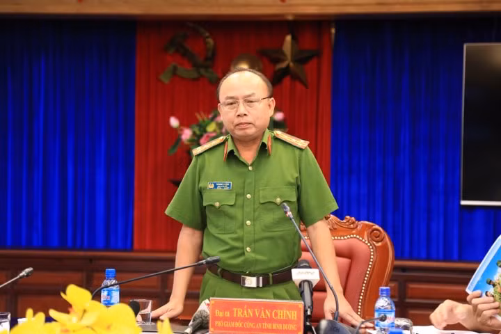Đại tá Trần Văn Chính - Phó Giám đốc, Thủ trưởng Cơ quan CSĐT Công an tỉnh.