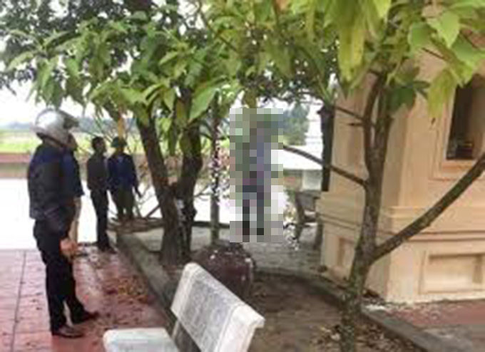 Thai Binh: Ta hoa phat hien cong an vien tu tu